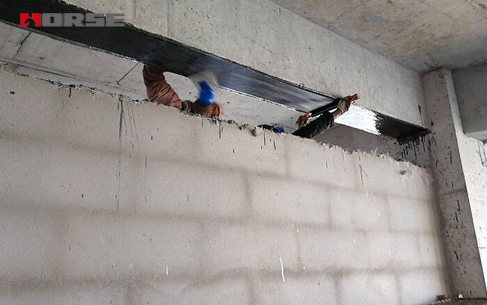 crack repair by carbon fiber fabric crack repair by carbon fiber fabric