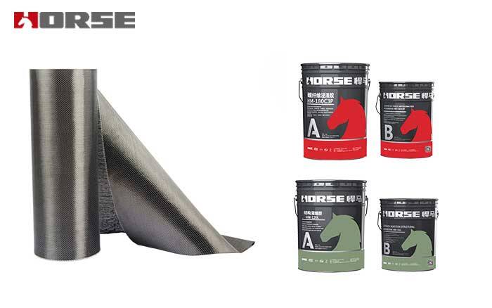 HORSE carbon fiber and crack injection HORSE carbon fiber and crack injection