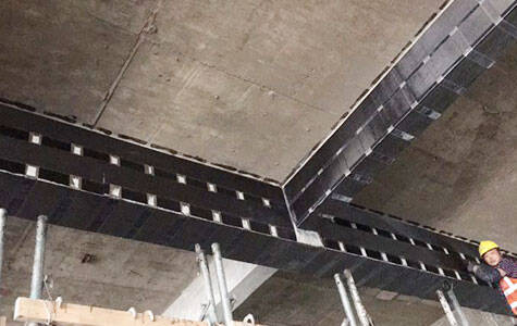 carbon fiber sheet for beam strengthening