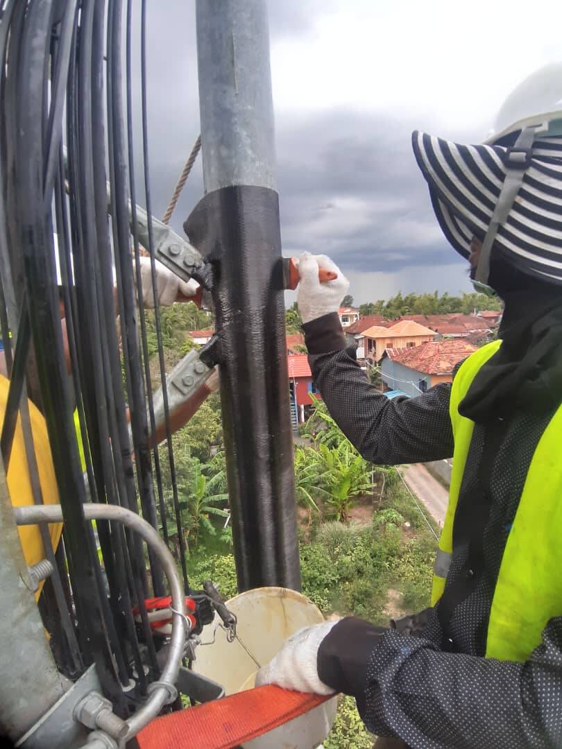 Steel Telecom Tower Repair using Carbon FRP Steel Telecom Tower Repair using Carbon FRP
