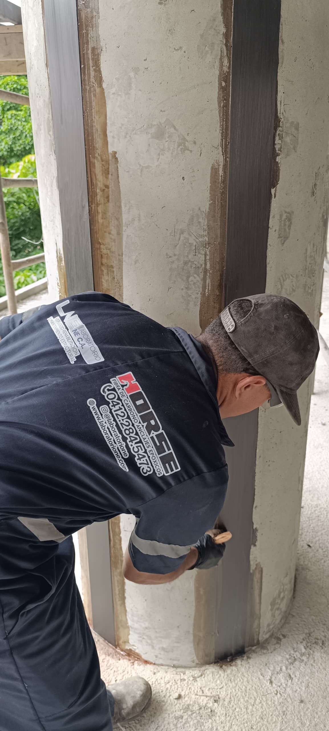 CFRP plates on concrete column CFRP plates on concrete column